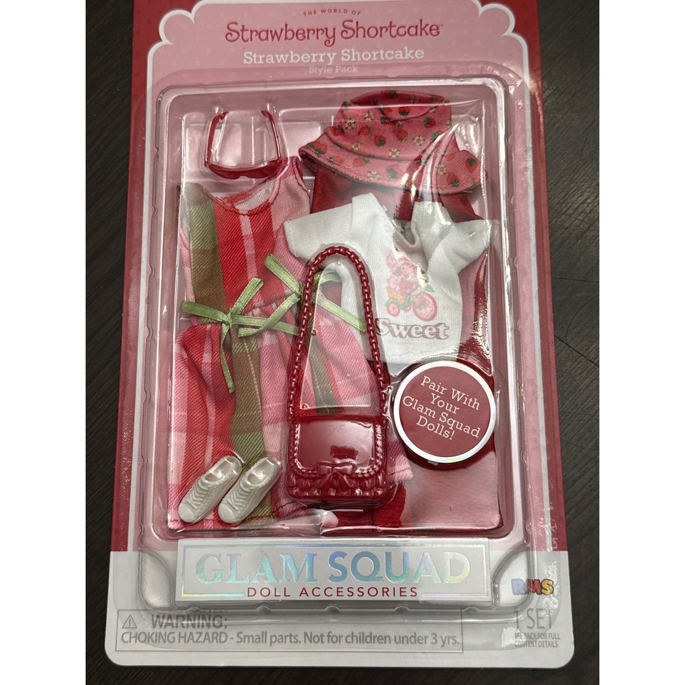 Strawberry Shortcake Glam Squad Style Pack Doll Clothes Accessories Set 9201183